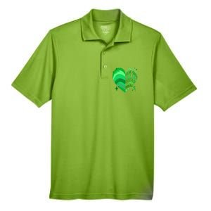 Celiac Disease In May We Wear Green Warrior Supporter Heart Gift Men's Origin Performance Pique Polo