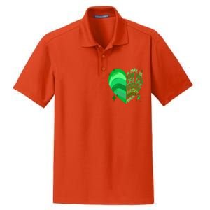 Celiac Disease In May We Wear Green Warrior Supporter Heart Gift Dry Zone Grid Polo