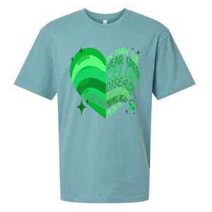 Celiac Disease In May We Wear Green Warrior Supporter Heart Gift Sueded Cloud Jersey T-Shirt