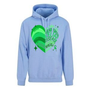 Celiac Disease In May We Wear Green Warrior Supporter Heart Gift Unisex Surf Hoodie