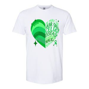 Celiac Disease In May We Wear Green Warrior Supporter Heart Gift Softstyle CVC T-Shirt