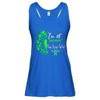 Celiac Disease IM A Survivor Green Ribbon Warrior Fighter Gift Ladies Essential Flowy Tank