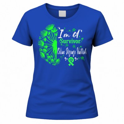 Celiac Disease IM A Survivor Green Ribbon Warrior Fighter Gift Women's T-Shirt