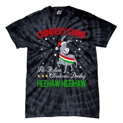 Christmas Donkey Italian Xmas Gifts  Tie-Dye T-Shirt