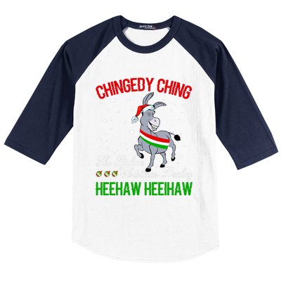 Christmas Donkey Italian Xmas Gifts  Baseball Sleeve Shirt