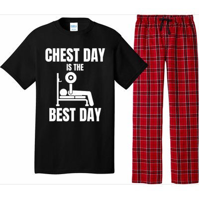 Chest Day Is The Best Day Bench Press Gym Rat Workout Lover Gift Pajama Set