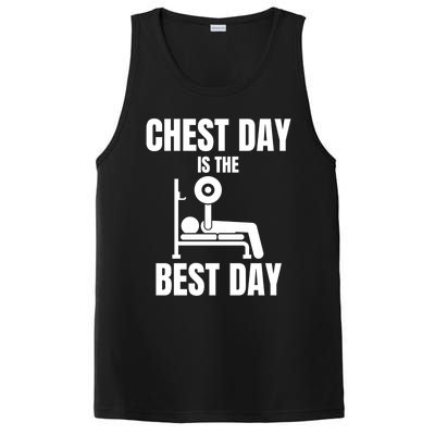 Chest Day Is The Best Day Bench Press Gym Rat Workout Lover Gift PosiCharge Competitor Tank