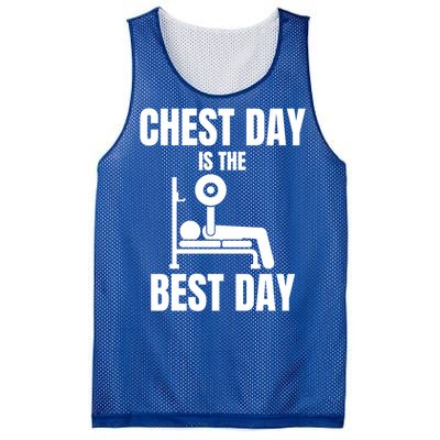 Chest Day Is The Best Day Bench Press Gym Rat Workout Lover Gift Mesh Reversible Basketball Jersey Tank