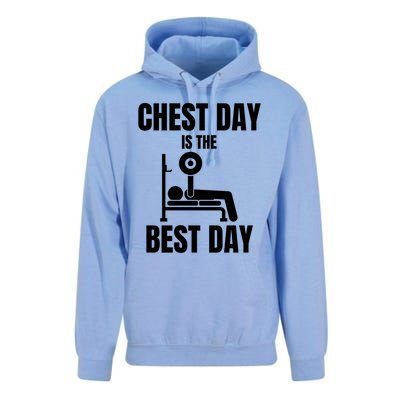 Chest Day Is The Best Day Bench Press Gym Rat Workout Lover Gift Unisex Surf Hoodie