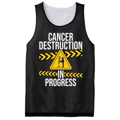 Cancer Destruction In Progress Cancer Survivor Fighter Mesh Reversible Basketball Jersey Tank