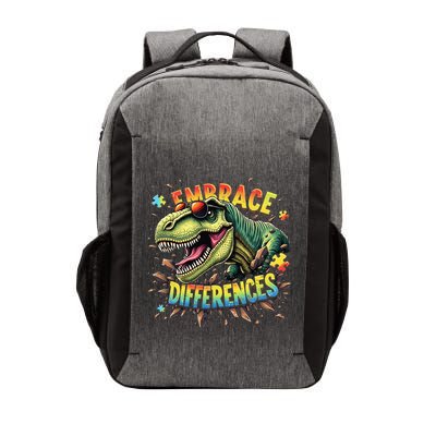 Cool Dinosaur Inclusion Puzzle Trex Embrace Differences Vector Backpack
