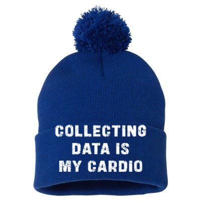 Collecting Data Is My Cardio Special Education Gift Pom Pom 12in Knit Beanie