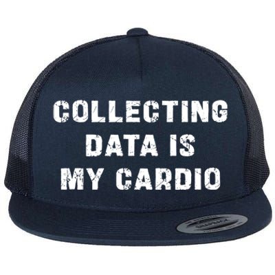 Collecting Data Is My Cardio Special Education Gift Flat Bill Trucker Hat