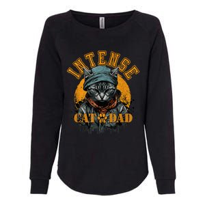 CAT DAD INSTENSE Cats And Kittens Design Womens California Wash Sweatshirt