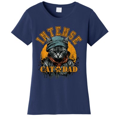 CAT DAD INSTENSE Cats And Kittens Design Women's T-Shirt