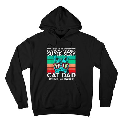 Cat Dad I Never Dreamed ID Grow Up O Be Super Sexy Cat Dad Hoodie