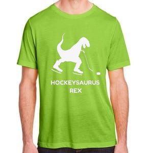 Cute Dinosaur Ice Hockey Trex Funny Ice Hockey Adult ChromaSoft Performance T-Shirt