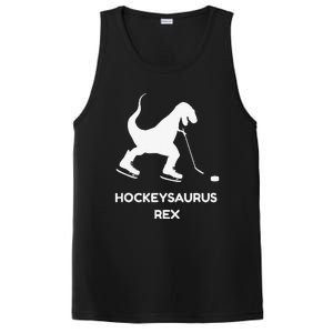 Cute Dinosaur Ice Hockey Trex Funny Ice Hockey PosiCharge Competitor Tank