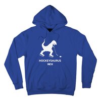 Cute Dinosaur Ice Hockey Trex Funny Ice Hockey Hoodie