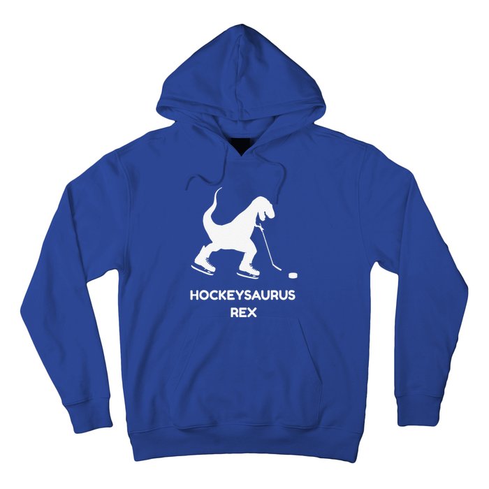 Cute Dinosaur Ice Hockey Trex Funny Ice Hockey Hoodie