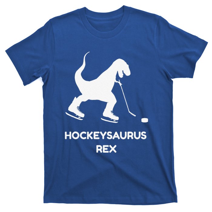 Cute Dinosaur Ice Hockey Trex Funny Ice Hockey T-Shirt