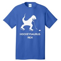 Cute Dinosaur Ice Hockey Trex Funny Ice Hockey Tall T-Shirt