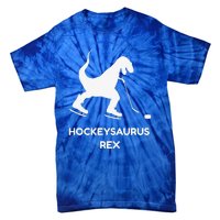 Cute Dinosaur Ice Hockey Trex Funny Ice Hockey Tie-Dye T-Shirt