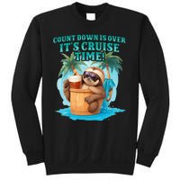 Count Down Is Over ItS Cruise Time Funny Sloth Vacation Sweatshirt