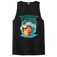 Count Down Is Over ItS Cruise Time Funny Sloth Vacation PosiCharge Competitor Tank