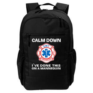 Calm Down Ive Done This On A Mannequin Daily Commute Backpack