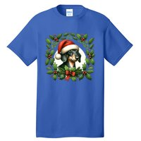 Christmas Dachshund Illustration Festive Doxie Cool Gift Tall T-Shirt