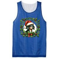 Christmas Dachshund Illustration Festive Doxie Cool Gift Mesh Reversible Basketball Jersey Tank