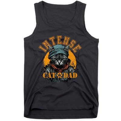 CAT DAD INSTENSE Cats and Kittens Design Tank Top