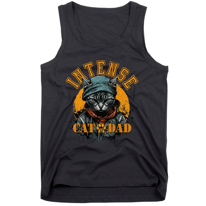 CAT DAD INSTENSE Cats and Kittens Design Tank Top