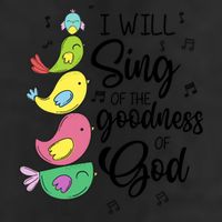 Cute Design I Will Sing Of The Goodness Of God Christian 25L Jumbo Tote