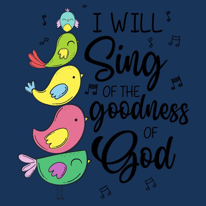 Cute Design I Will Sing Of The Goodness Of God Christian Infant Baby Jersey Bodysuit