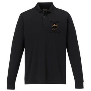 Camp Director It's Fine, I'm Fine And Everything's Fine Performance Long Sleeve Polo