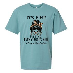 Camp Director It's Fine, I'm Fine And Everything's Fine Sueded Cloud Jersey T-Shirt