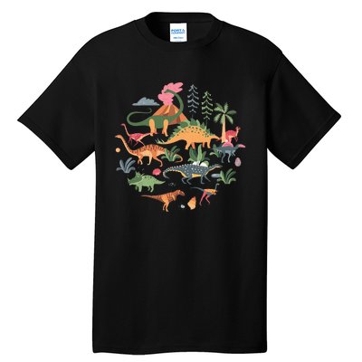 Cute Dinosaurs  Illustration  Dino Collection  Classic Tall T-Shirt