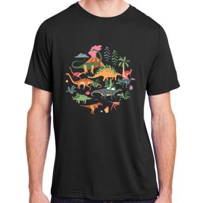 Cute Dinosaurs  Illustration  Dino Collection  Classic Adult ChromaSoft Performance T-Shirt