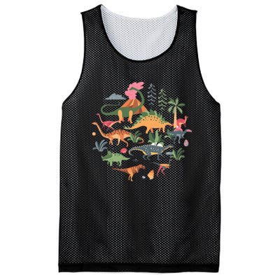 Cute Dinosaurs  Illustration  Dino Collection  Classic Mesh Reversible Basketball Jersey Tank