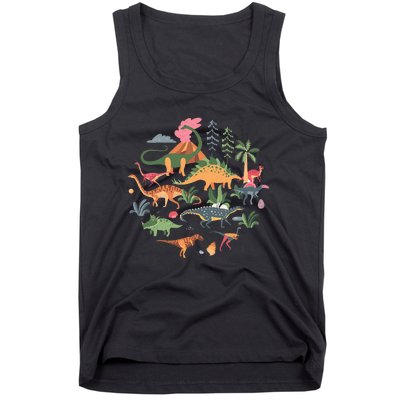 Cute Dinosaurs  Illustration  Dino Collection  Classic Tank Top