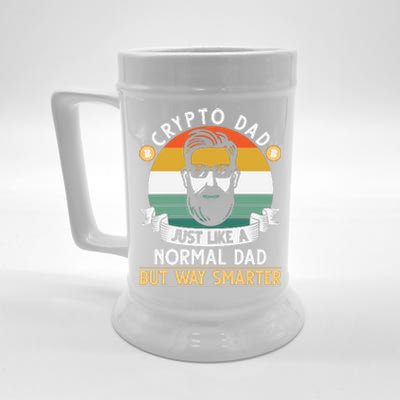 Crypto Dad Just Like A Normal Dad But Way Smarter Beer Stein