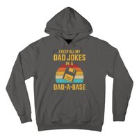 Cute Dad Jokes In Dadabase Vintage For FatherS Day Gift Hoodie