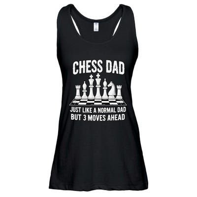 Chess Dad Just Like A Normal Dad But 3 Moves Ahead Ladies Essential Flowy Tank