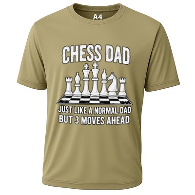 Chess Dad Just Like A Normal Dad But 3 Moves Ahead Cooling Performance Crew T-Shirt