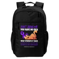 Cat DonT Judge Me You Have No Idea Fibromyalgia Awareness Daily Commute Backpack