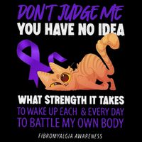Cat DonT Judge Me You Have No Idea Fibromyalgia Awareness Mousepad