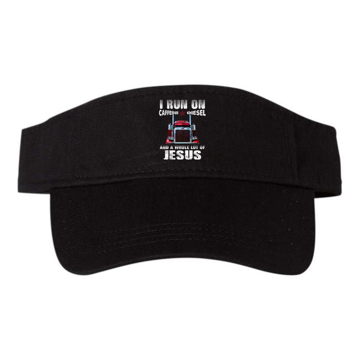 Caffeine Diesel Jesus Christian Trucker Distressed Valucap Bio-Washed Visor