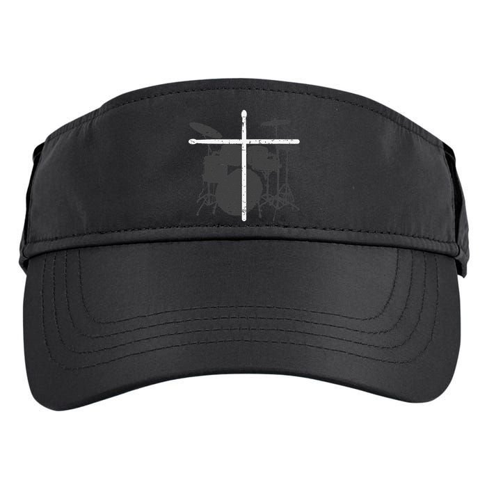 Christian Drummer Jesus Christ Drum Sticks Cross Worship Adult Drive Performance Visor